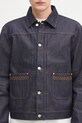 Drôle de Monsieur kurtka jeansowa La Veste Denim Brut granatowy H.JT172.CO211