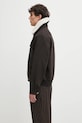 Drôle de Monsieur giacca con lana Le Blouson Laine I.JT242.WO043 marrone AW25