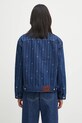 Одяг Джинсова куртка Drôle de Monsieur La veste Denim Monogramme I.JT182.CO238 блакитний