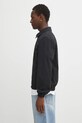 A.P.C. kurtka koszulowa bawełniana Blouson Gilbert COHKU.M32018 czarny AW25