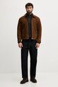 Pepe Jeans kurtka zamszowa PM4027183 brązowy AW25