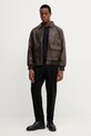 Kožená bunda Levi's 003AU hnědá AW25
