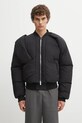 Heliot Emil kurtka bomber bez kaptura czarny AW25.M.02.163.BLK01