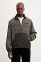 Яке с вълна Desigual RUSTIC FABRIC лека изолация черен 25WMEW11