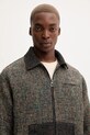Яке с вълна Desigual RUSTIC FABRIC 25WMEW11 черен