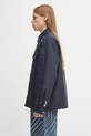 Kenzo kurtka Chainstitch Coach FF65BL0659OI granatowy AW25