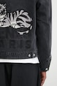 Джинсовая куртка Kenzo Happy Tiger Utility Fleece чёрный FF65DB1056C4