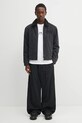 Kenzo kurtka jeansowa Happy Tiger Utility Fleece FF65DB1056C4