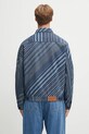 Oblečení Džínová bunda Kenzo Diagonal Stripe Zipped Trucker FF65DV3006Z1 modrá