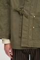 Kenzo kurtka bawełniana Weave Kimono zielony FF65MA1469HD