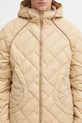 Пухено яке Kenzo Weave Light Weight Down бежов FF65OU1459NA