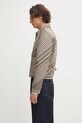 Bunda s příměsí vlny Kenzo Diagonal Stripe Slim Pleated Trucker FF65VE3029IO béžová AW25
