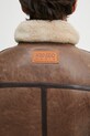 Шкіряна куртка Kenzo Shearling Trucker FF68LV3040AB коричневий