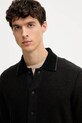 Rag & Bone kardigan wełniany brązowy RH2225F6MWL