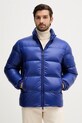 Tommy Hilfiger kurtka puchowa bez kaptura niebieski MW0MW40617