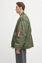VETEMENTS x Alpha Industries jachetă bomber reversibilă Cut-Up Bomber verde UH76BO450GO