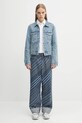 Traper jakna VETEMENTS Cut-Up Fitted Denim UH76DJ660LB3
