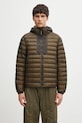 Пухова куртка C.P. Company з капюшоном зелений 19CMOW031A110416A