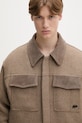 Filling Pieces jakna moška z volno Box Varsity bež 422560501227