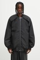 Rick Owens DRKSHDW kurtka bomber Convertible Jumbo Peter Flight bez kaptura czarny DU02E7789.NCV