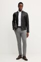 Michael Kors giacca in pelle CB98CF17KS nero AW25