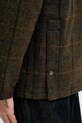 Barbour kurtka wełniana BEDALE MWO0288 brązowy