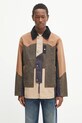 Andersson Bell kurtka Patchwork Washed nieocieplane brązowy awa716m