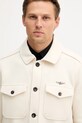 Aeronautica Militare giacca camicia con aggiunta di cotone beige AC0035UL00902