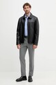 Δερμάτινο μπουφάν BOSS Orange 50547511 μαύρο AW25