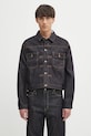 Visvim kurtka jeansowa ss 101x jkt bez kaptura granatowy 125105006001