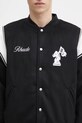 RHUDE kurtka bomber z dodatkiem wełny Regista bomber czarny RHFW25JA01841
