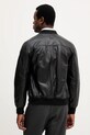 Odzież Liu Jo kurtka bomber skórzana QXX058.P0407 czarny