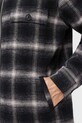 Srajčna jakna AllSaints BAYO M026OD črna AW25