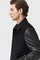 Ρούχα Δερμάτινο μπουφάν AllSaints ENDLETON M012LC μαύρο