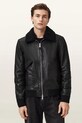 AllSaints kurtka skórzana VAUCLUSE nieocieplane czarny M012LD