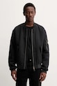 Guess Jeans kurtka bomber z dodatkiem wełny oversize szary M5BL1B.W1482