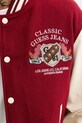 Guess Jeans kurtka bomber z dodatkiem wełny M5BL1E.WEI02 czerwony
