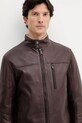 Trussardi kurtka skórzana brązowy R301M000004N