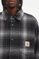 Carhartt WIP kurtka z dodatkiem wełny Brennan Shirt Jac szary I035324.34JXX