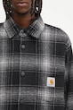 Carhartt WIP jacket with wool Brennan Shirt Jac gray I035324.34JXX