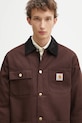 Bavlněná bunda Carhartt WIP Michigan Coat hnědá I015261.1YL01