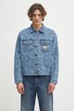 Carhartt WIP kurtka jeansowa Duck Helston Jacket nieocieplane zielony I033766.2I235