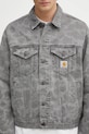 Carhartt WIP giacca di jeans Duck Helston Jacket grigio I033766.2I30H