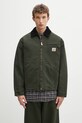 Carhartt WIP kurtka bawełniana OG Detroit Jacket bez kaptura zielony I035614.3CM4O
