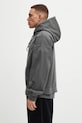 Carhartt WIP bluza bawełniana Hooded Benton Sweat Jacket I035437.87GD szary AW25