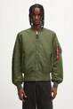 No Problemo kurtka bomber dwustronna No Problemo x Alpha Industries No War MA-1 bez kaptura zielony NP7113504