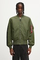 No Problemo kurtka bomber dwustronna No Problemo x Alpha Industries No War MA-1 bez kaptura zielony NP7113504