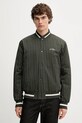 Les Deux kurtka bomber Varsity bez kaptura zielony 1000381