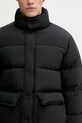 Péřová bunda Maison Kitsuné Quilted Puffer černá PM02230WQ4070