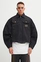 Willy Chavarria kurtka jeansowa Stockton Work Jacket nieocieplane czarny WCJKT0033.001